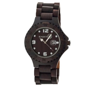 Earth Wood Goods Earth Men's Wristwatch Brown