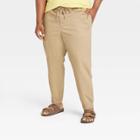 Men's Big & Tall Athletic Fit Jogger Pants - Goodfellow & Co Tan