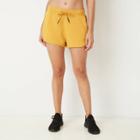 Women's Mid-rise Cozy Shorts With Drawstring - Joylab Gold