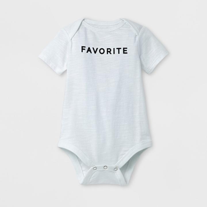 Baby Short Sleeve Favorite Bodysuits - Cat & Jack White Newborn