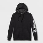 Adult Pnw Pine Zip-up Hooded Sweatshirt - Awake Charcoal Gray L, Adult Unisex, Black