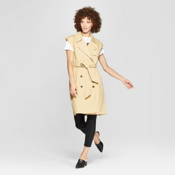 Women's Sleeveless Trench - A New Day + Vital Voices - Tan