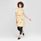Women's Sleeveless Trench - A New Day + Vital Voices - Tan