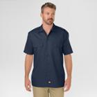 Dickies Men's Big & Tall Original Fit Short Sleeve Twill Work Shirt- Dark Navy