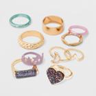 Mixed Star, Heart And Band Ring Set 10ct - Wild Fable,