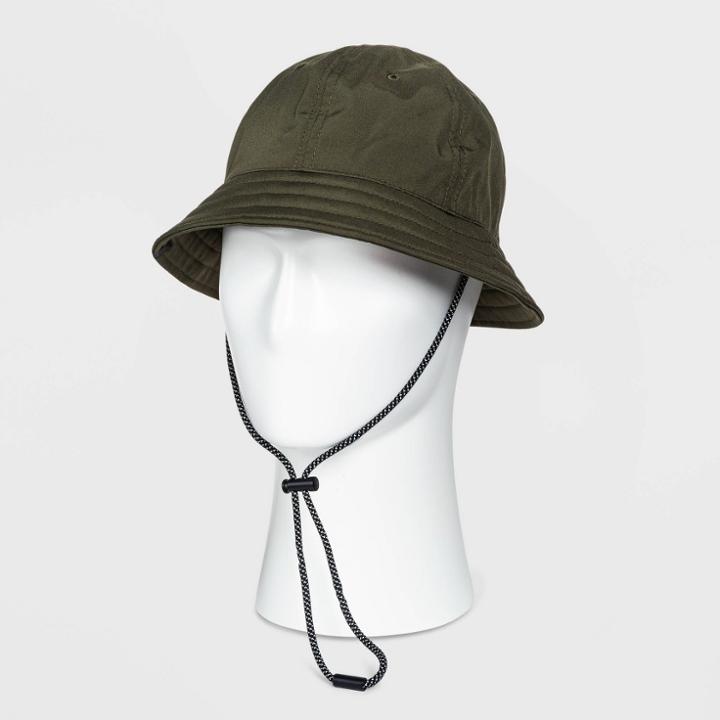 Men's Warm Door Run Bucket Hat - All In Motion Olive Green