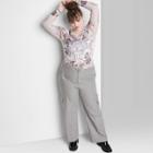 Women's Plus Size Low-rise Straight Leg Cargo Pants - Wild Fable Dark Gray