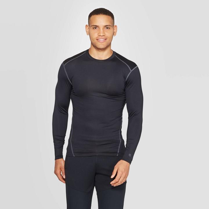 Men's Long Sleeve Compression Shirt - C9 Champion Black M,