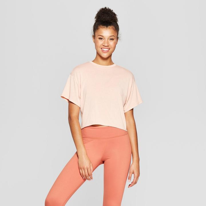Women's Tie Back T-shirt - Joylab Dusty Pink