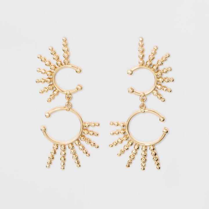 Sugarfix By Baublebar Contemporary Drop Earrings - Gold, Girl's