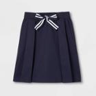French Toast Girls' Bow Front Uniform Scooter - Navy (blue)