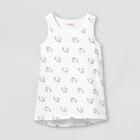 Girls' Unicorn Print Tank Top - Cat & Jack White