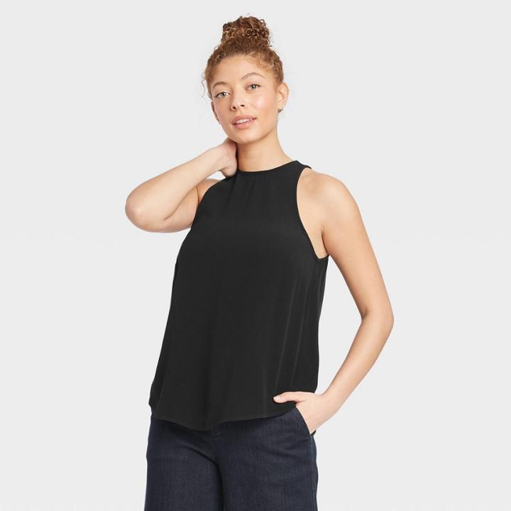 Women's Racer Tank Top - A New Day Black