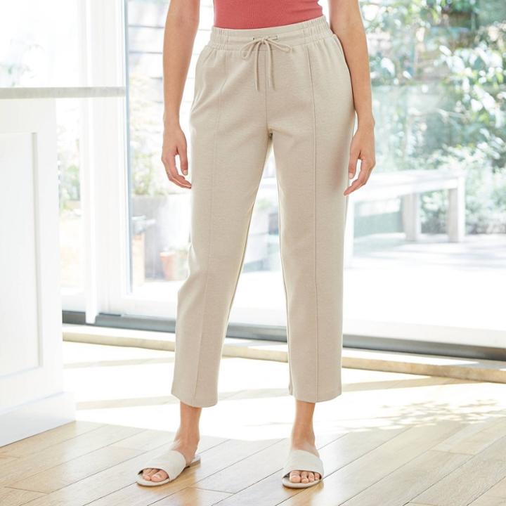 Women's Ankle Length Pants - A New Day Beige