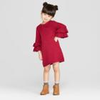 Toddler Girls' Sweater Dress - Genuine Kids From Oshkosh Berry Red