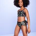 More Than Magic Girls' 2pc Neon Print Bikini Set - More Than