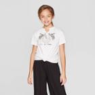 Target Girls' Short Sleeve Uv Graphic T-shirt - Art Class White