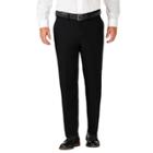 Haggar H26 Men's Big & Tall Classic Fit Premium Stretch Suit Pants - Black
