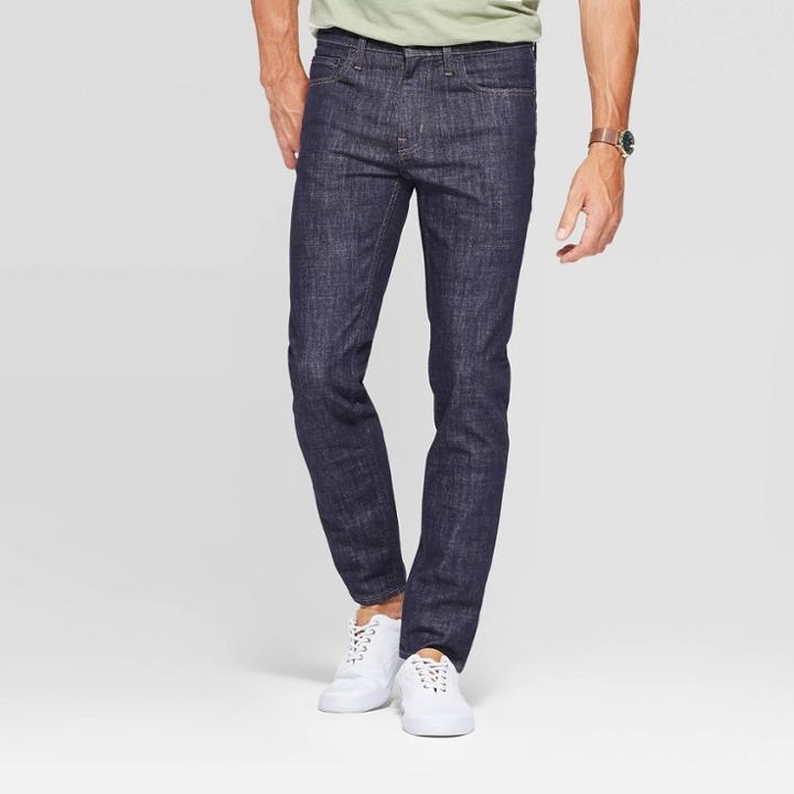 Men's 32 Regular Fit Skinny Jeans - Goodfellow & Co Blue