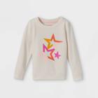 Toddler Girls' Fleece Pullover Sweatshirt - Cat & Jack Cream