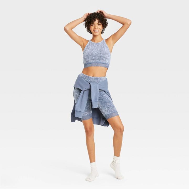 Women's Lace Trim Lounge Camisole - Colsie Blue