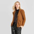 Women's Puff Long Sleeve Cardigan - Who What Wear Brown