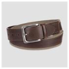 Men's 35mm Faux Leather Web Belt With Overlay - Goodfellow & Co Olive