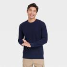 Men's Crew Neck Pullover - Goodfellow & Co Navy Blue