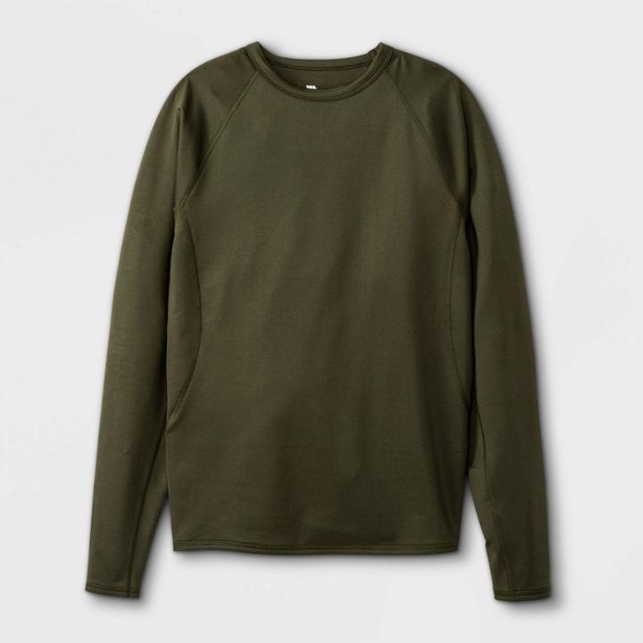 Men's Long Sleeve Heavyweight Thermal Undershirt - All In Motion Olive