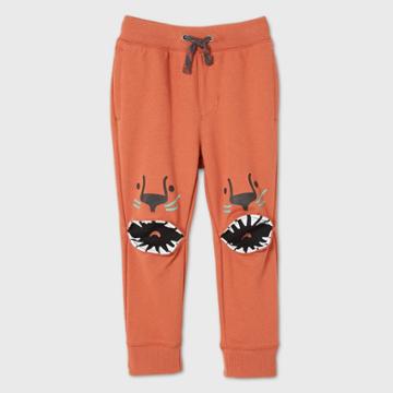 Toddler Boys' Foxtail Lion Knee Pull-on Pants - Cat & Jack Orange