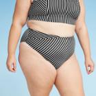 Women's Plus Size High Waist Bikini Bottom - Kona Sol Black 16w/18w, Women's