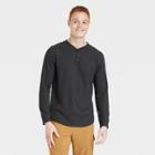 All In Motion Men's Waffle-knit Henley Athletic Top - All In