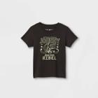 Merch Traffic Toddler Boys' Johnny Cash Rebel Short Sleeve Graphic T-shirt - Black