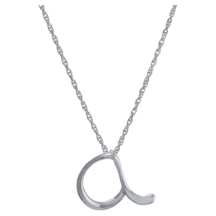 Target Women's Sterling Silver Cursive Script Initial Pendant - A (18),
