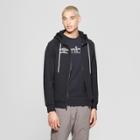 Umbro Men's Quilted Fleece Full Zip Hoodie - Black