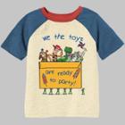 Petitetoddler Boys' Toy Story Ready To Party Short Sleeve T-shirt - Cream 12m, Boy's, Beige