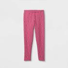 Toddler Girls' Heart Cozy Lined Leggings - Cat & Jack Mauve
