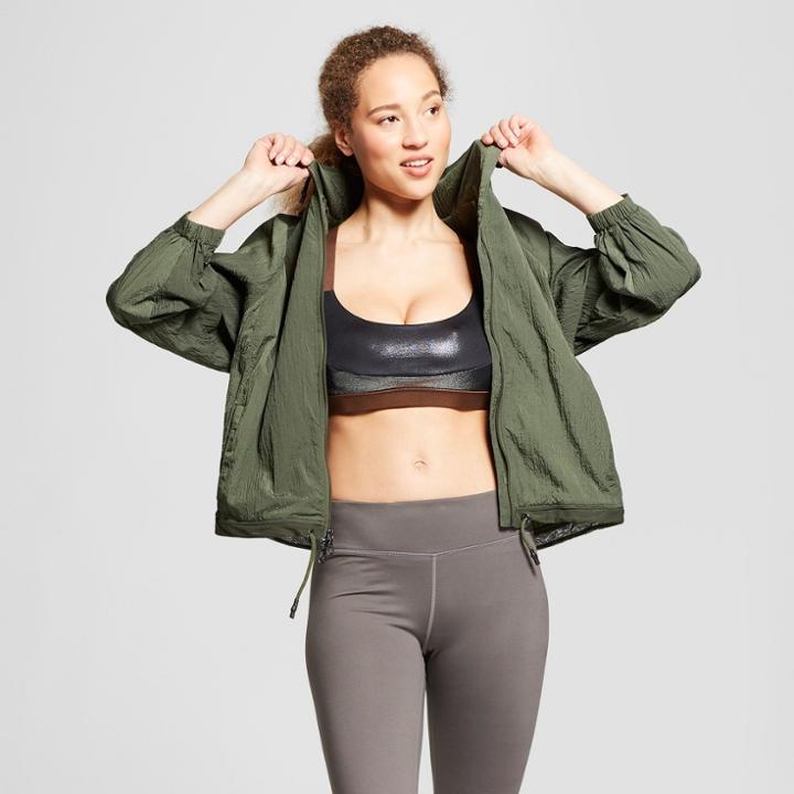 Women's Boxy Raglan Softshell Jacket - Joylab Deep Olive