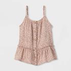 Girls' Woven Gauze Tier Tank Top - Cat & Jack Rose Pink