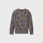 Boys' Minecraft Fleece Sweatshirt - Gray