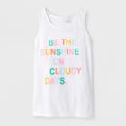 Girls' Be The Sunshine Graphic Tank Top - Cat & Jack White