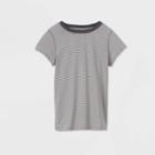 Women's Striped Short Sleeve T-shirt - Universal Thread Gray/white S, Women's,