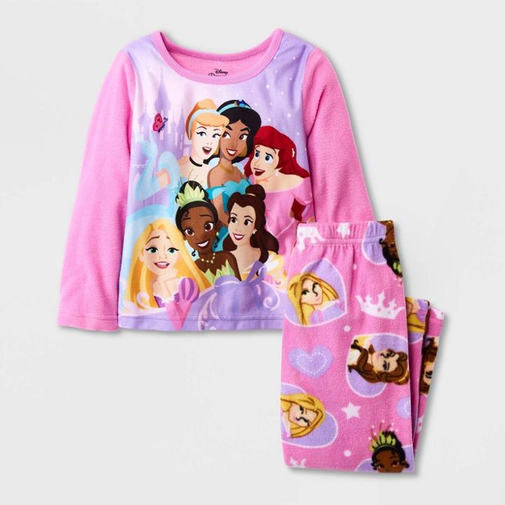 Toddler Girls' 2pc Disney Princess Fleece Pajama