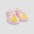 Baby Girls' Lemon Knit Slippers - Just One You Made By Carter's Pink Newborn