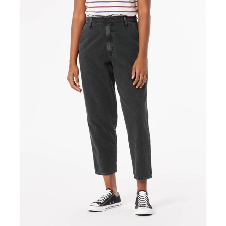 Denizen From Levi's Women's High-rise Loose Fit Taper Jeans - Dark Quartz