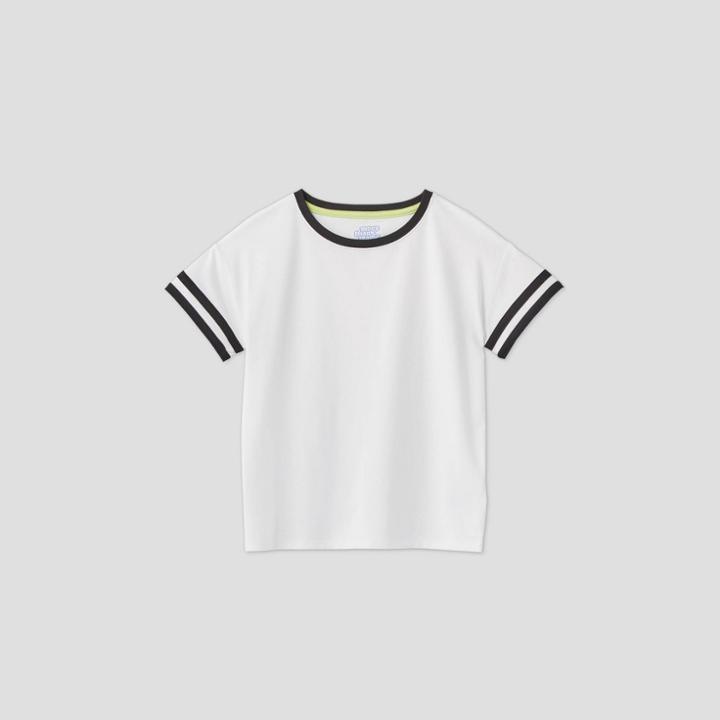 More Than Magic Girls' Short Sleeve Cropped Boxy Ringer T-shirt - More Than