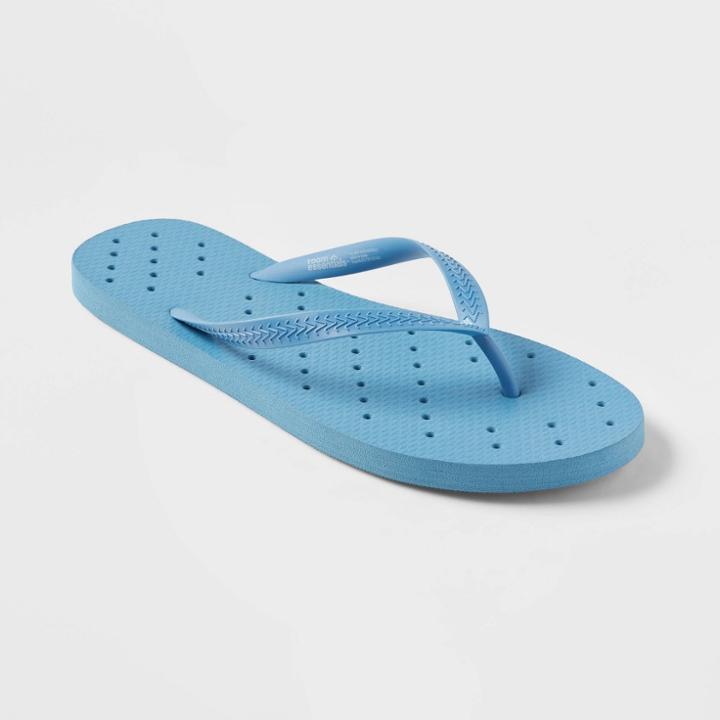 L Shower Flip Flop Blue - Room Essentials
