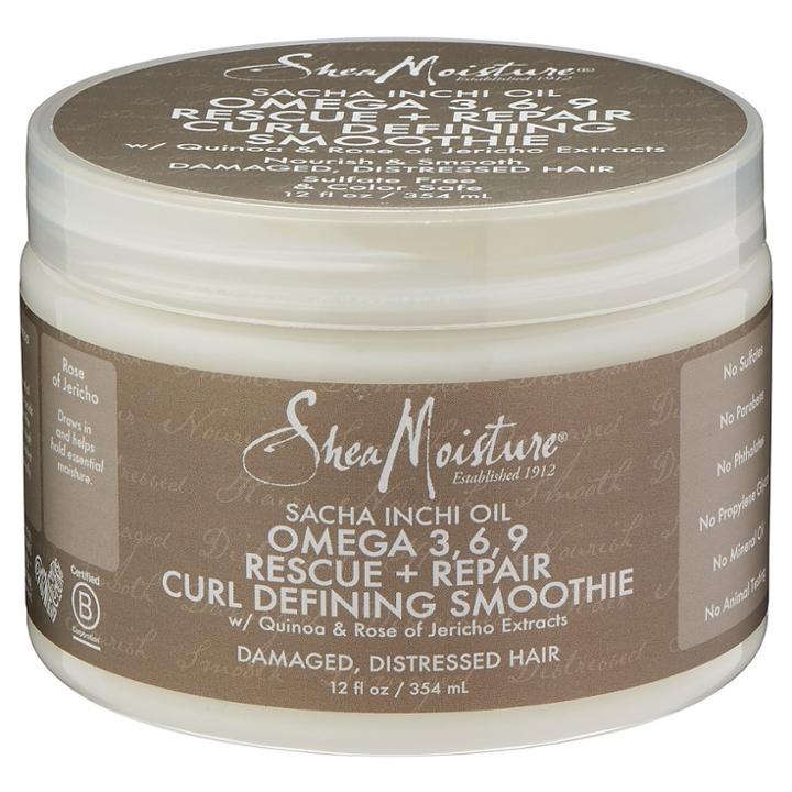 Sheamoisture Sacha Inchi Oil Omega 3, 6, 9 Rescue + Repair Curl Defining Smoothie