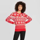 Women's Disney Mickey And Friends Fleece Sweatshirt - Red S, Girl's,