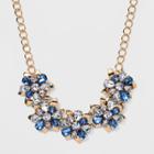 Sugarfix By Baublebar Chic Floral Statement Necklace - Blue, Women's